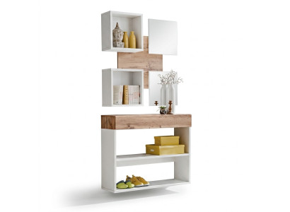 Set di scarpiere di lusso per ingresso design moderno in legno
