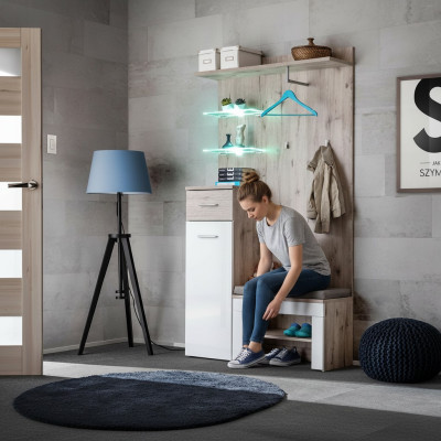 Set di guardaroba di lusso mobili moderni design mensola per scarpe ingresso legno nuovo