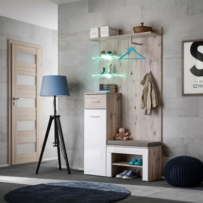 Set di guardaroba di lusso mobili moderni design mensola per scarpe ingresso legno nuovo