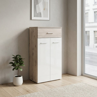 Armadio di design moderno grigio di lusso in legno