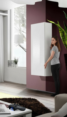 Vetrina sospesa moderna di lusso in legno design arredamento soggiorno nuovo