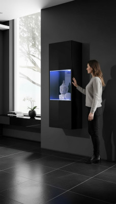 Mobili da soggiorno moderni vetrina sospesa lusso arredamento armadio a muro