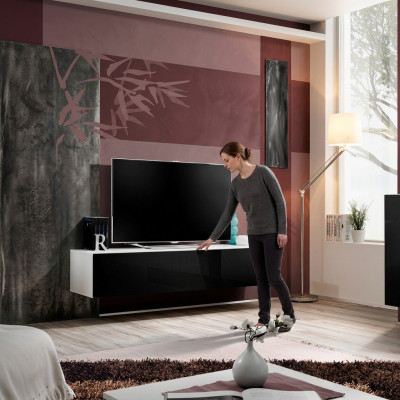 Designer lussuoso supporto TV sospeso per soggiorno in legno moderno nuovo mobili