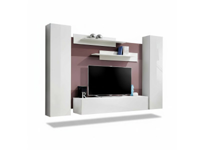 Soggiorno Arredamento completo per il soggiorno Set 5 pezzi Mensole a parete Supporto TV