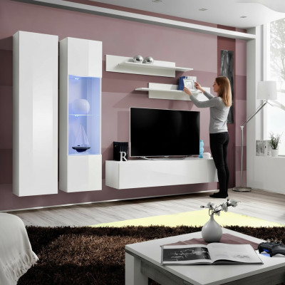 Mobili da soggiorno mensole design parete moderna mobili completi