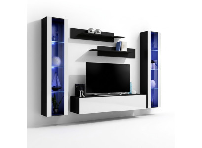 Designer parete soggiorno TV supporto legno mensole mobili soggiorno stile moderno