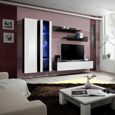 Soggiorno Mobili Parete attrezzata Supporto TV Arredamento completo Moderno