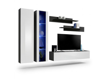 Soggiorno Mobili Parete attrezzata Supporto TV Arredamento completo Moderno