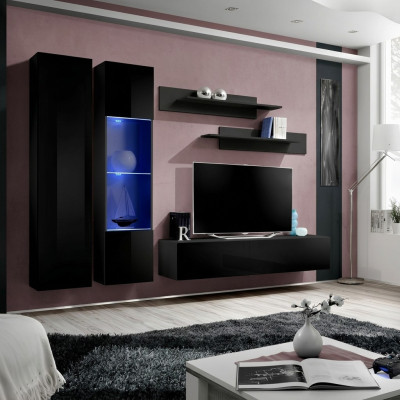 Moderna parete soggiorno scaffali design TV supporto mobile