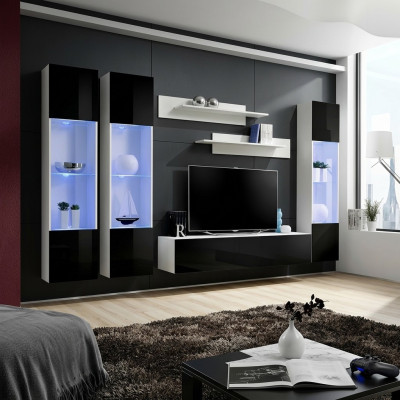 Moderna parete soggiorno TV supporto armadio set 6 pz mensole mobili soggiorno