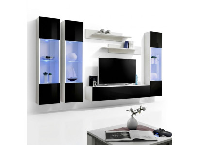 Moderna parete soggiorno TV supporto armadio set 6 pz mensole mobili soggiorno