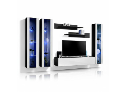 Designer soggiorno lusso parete attrezzata vetrina sospesa design moderno arredamento in legno