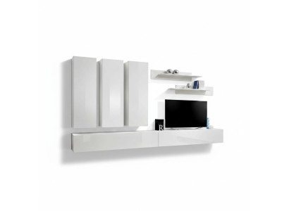 Soggiorno completo in legno, mobili da soggiorno di design lussuosi parete attrezzata.