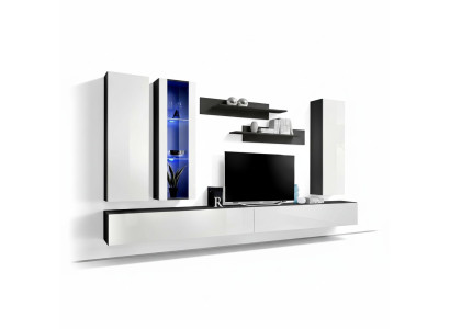 Mobile porta TV da parete di lusso in legno, design moderno, mobili nuovi per soggiorno.