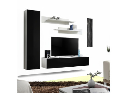 Set di 4 pezzi per arredamento: lussuoso parete attrezzata, design TV stand, credenza per il soggiorno.