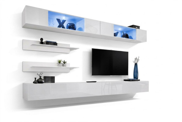 Sistema componibile Modern design in legno per arredamento soggiorno scaffali