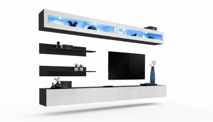 Soggiorno set da parete armadio televisivo mobile porta TV nuovo
