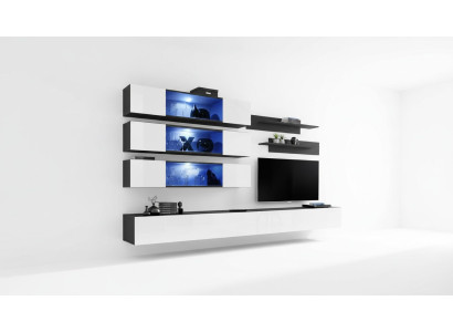 Designer Soggiorno completo Lowboard Mobili soggiorno Arredamento Armadio a parete