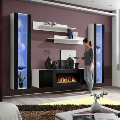 Mobile porta TV di lusso, credenza in legno per soggiorno, vetrina sospesa design, mobili da soggiorno.