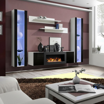 Mobile porta TV di lusso, credenza in legno per soggiorno, vetrina sospesa design, mobili da soggiorno.