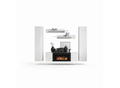 Moderno mobile da soggiorno, arredamento da designer, mensole da parete, vetrina sospesa, credenza nuovo.