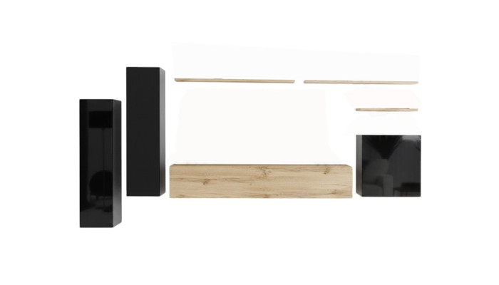 Set di mobili da parete completo 7 pezzi soggiorno lusso arredo moderno