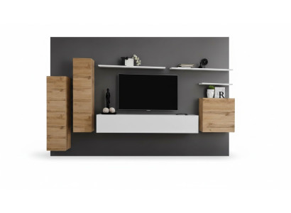 Sistema salotto soggiorno 7 pezzi supporto TV Nuovo scaffale design mobili di lusso moderno.