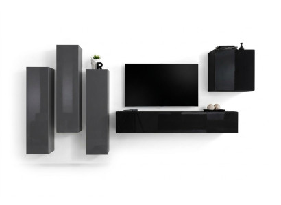 Design parete attrezzata TV supporto a parete 3x armadio credenza armadio mobili di lusso