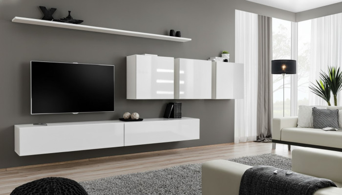 Mobili da salotto bianchi credenza in stile designer moderna mobili in legno arredamento nuovo.