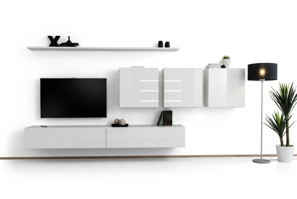 Mobili da salotto bianchi credenza in stile designer moderna mobili in legno arredamento nuovo.