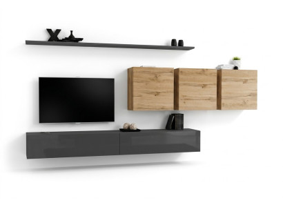 Mobile da designer in legno completo 7 pezzi Armadio da parete Mobili da soggiorno