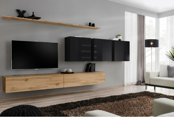 Design parete attrezzata marrone mobile porta TV credenza mobile soggiorno mobile completo