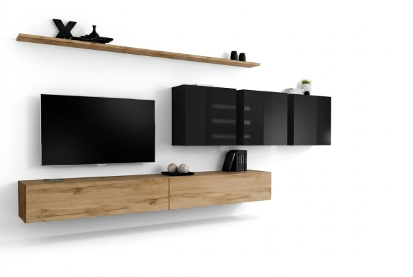 Design parete attrezzata marrone mobile porta TV credenza mobile soggiorno mobile completo
