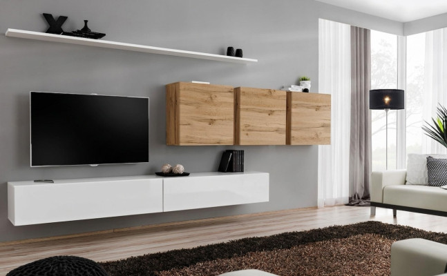 Mobili da soggiorno moderni Parete attrezzata Pensile Credenza Supporto TV Designer