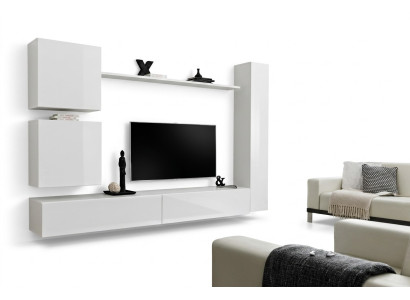Mobile soggiorno di lusso bianco Mobili da soggiorno Design TV Stand Mensola da parete Set moderno
