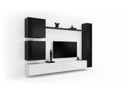 Mobile soggiorno nero mobile TV moderno design moderno nuovo