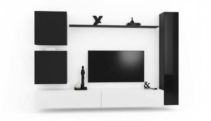 Mobili in legno Moderno armadietto nero Mobili per TV Arredamento Madia