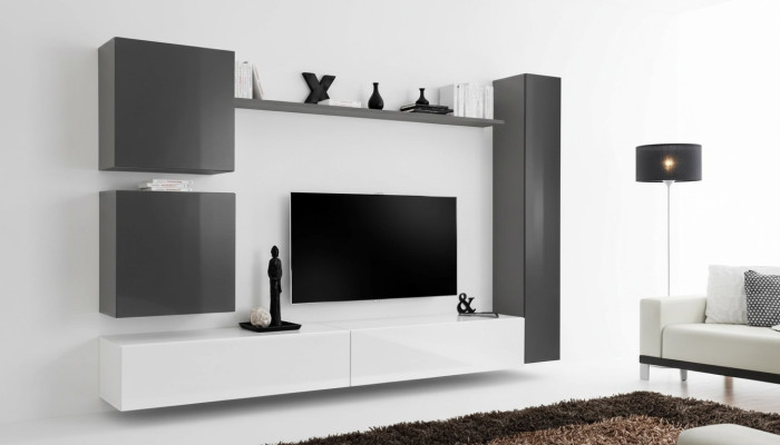 Grande armadio a parete in legno Mobile moderno Armadietto da parete Nuovo