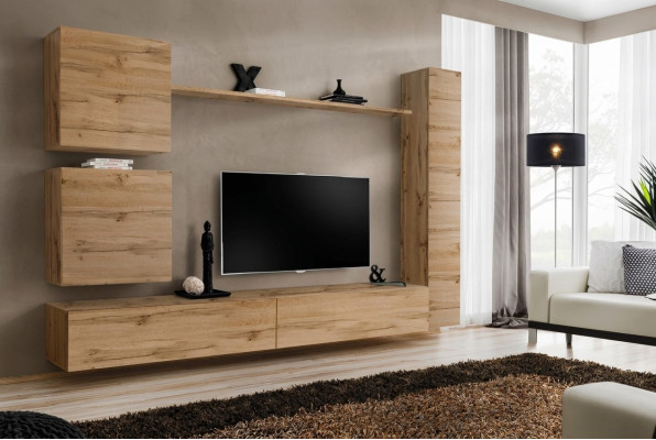 Armadio a muro moderno parete attrezzata marrone mobili in legno mobili da soggiorno designer
