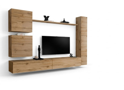 Armadio a muro moderno parete attrezzata marrone mobili in legno mobili da soggiorno designer