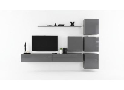 Grigio Moderno parete attrezzata Design soggiorno TV Stand lusso credenza armadio nuovo