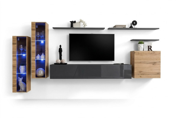 Mobili di design di lusso set parete armadietto TV mobile arredamento mensola a parete