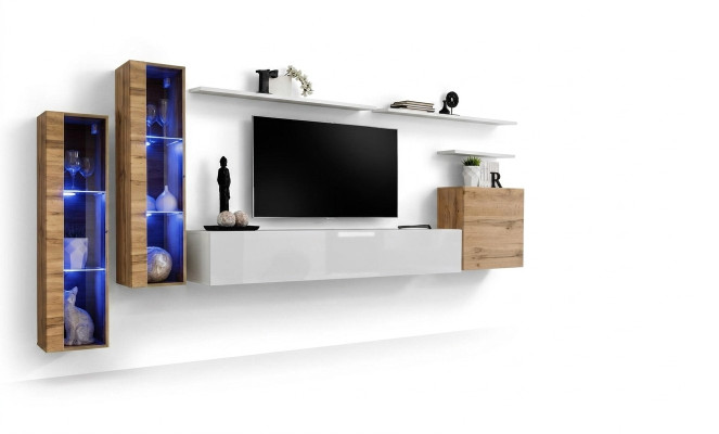 Mobile porta TV di lusso per soggiorno, mobile basso RTV di design moderno per parete soggiorno.