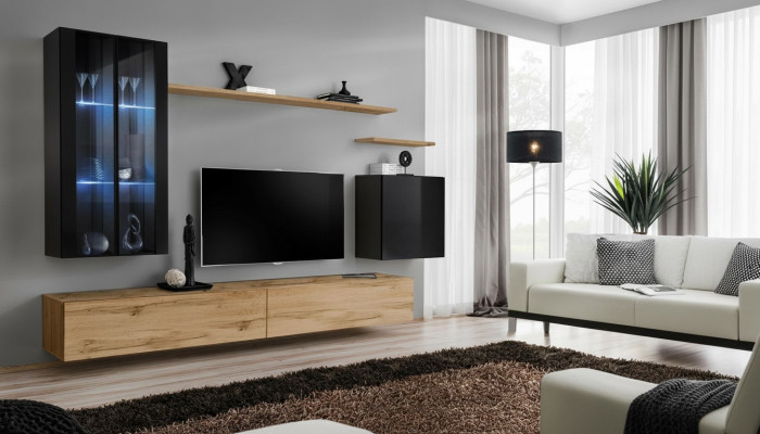 Mobile libreria pensile Armadio a muro TV Stand Designer Arredamento Moderno scaffali