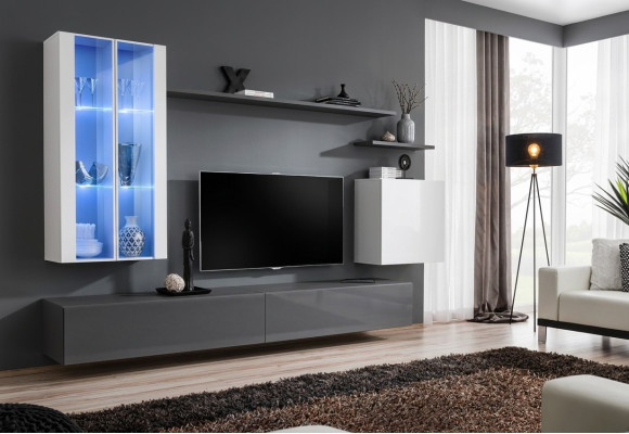 Mobili grigi Mobili soggiorno Mobili design Mobili in legno di lusso Stile Armadio Pensile