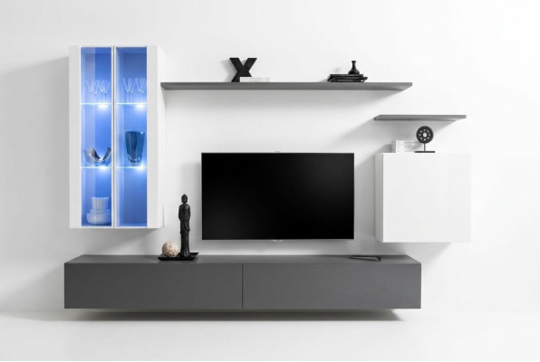 Mobili grigi Mobili soggiorno Mobili design Mobili in legno di lusso Stile Armadio Pensile