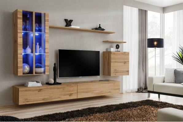 Mobili da design Moderno set da salotto Mobile a parete supporto TV Mobili in legno Nuovo Mobile a cassettoni