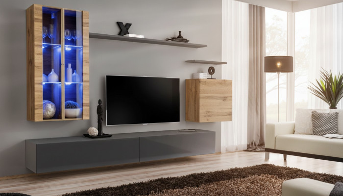 Mobili di design Armadio da parete Mobile soggiorno Mobili da soggiorno Supporto TV Mobili in legno Madia