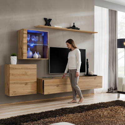 Mobile TV moderni mobile soggiorno design parete scaffali completi