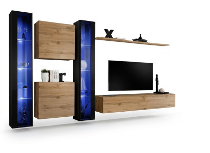 Mobili per la casa Composizione parete attrezzata Armadio Pensile Set Vetrina Appendiabiti Arredamento